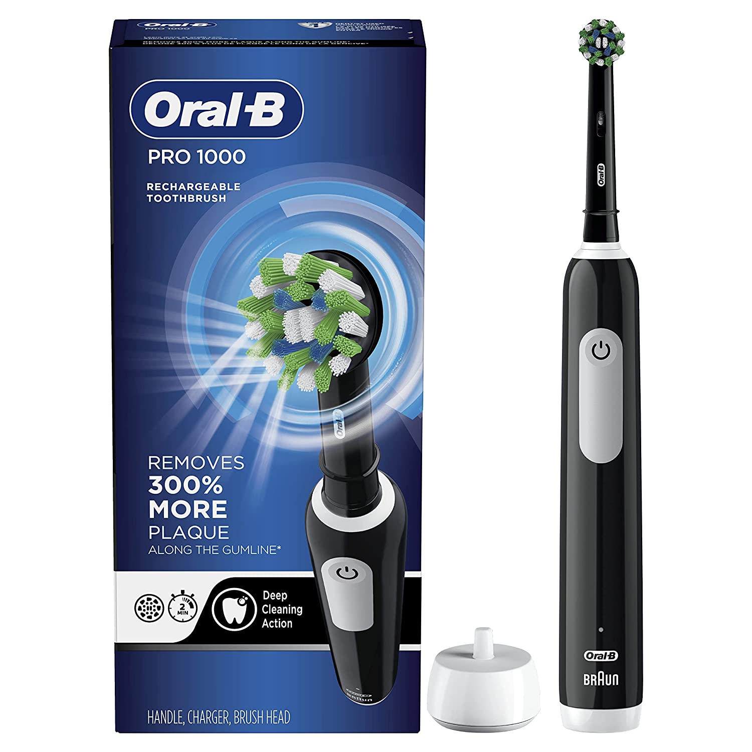 Buy Oral B Pro 1000 Power Rechargeable Electric Toothbrush Online at Great  Discount - Vedicgo.com